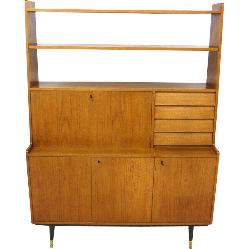 Vintage Scandinavian teak secretary by Bräntorps, Sweden 1960