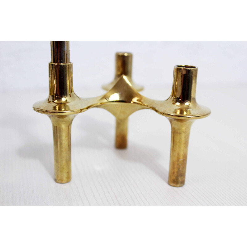 Set of 3 vintage modular candleholders by Fritz Nagel, 1970