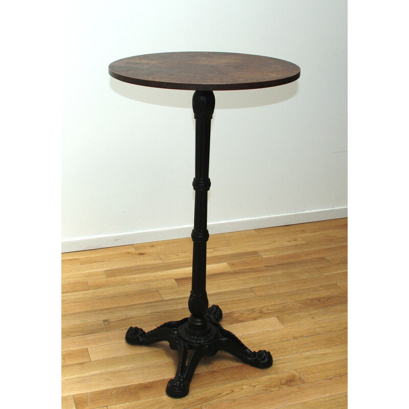 High vintage bistro side table