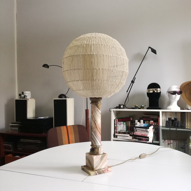 Vintage onyx lamp