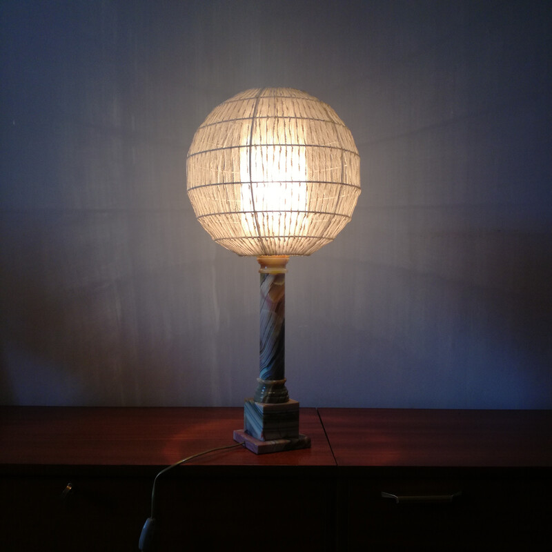 Vintage onyx lamp