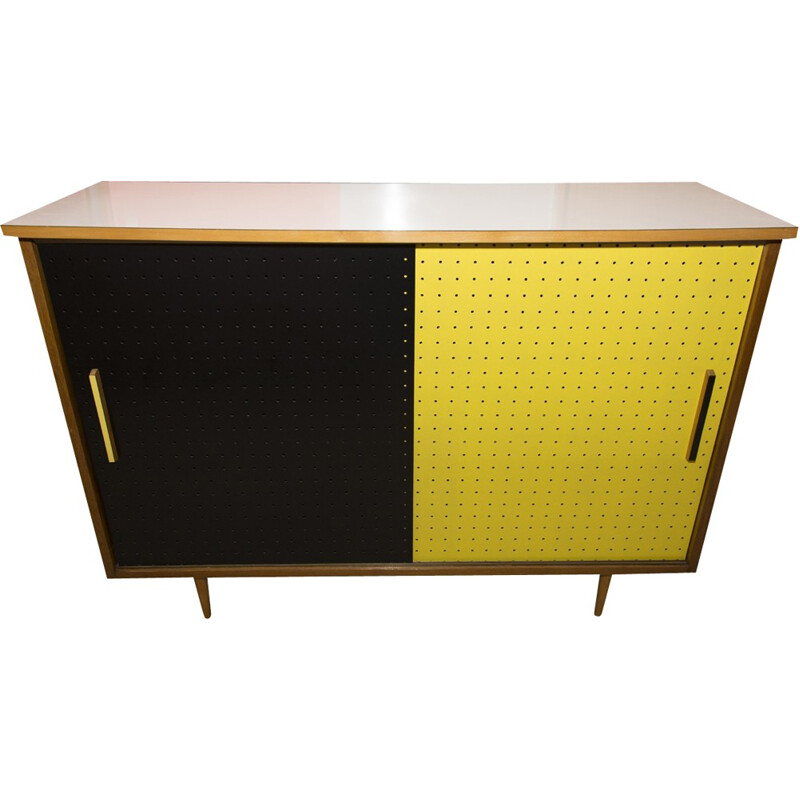 Czech Mid-century sideboard with sliding doors - 1960s 