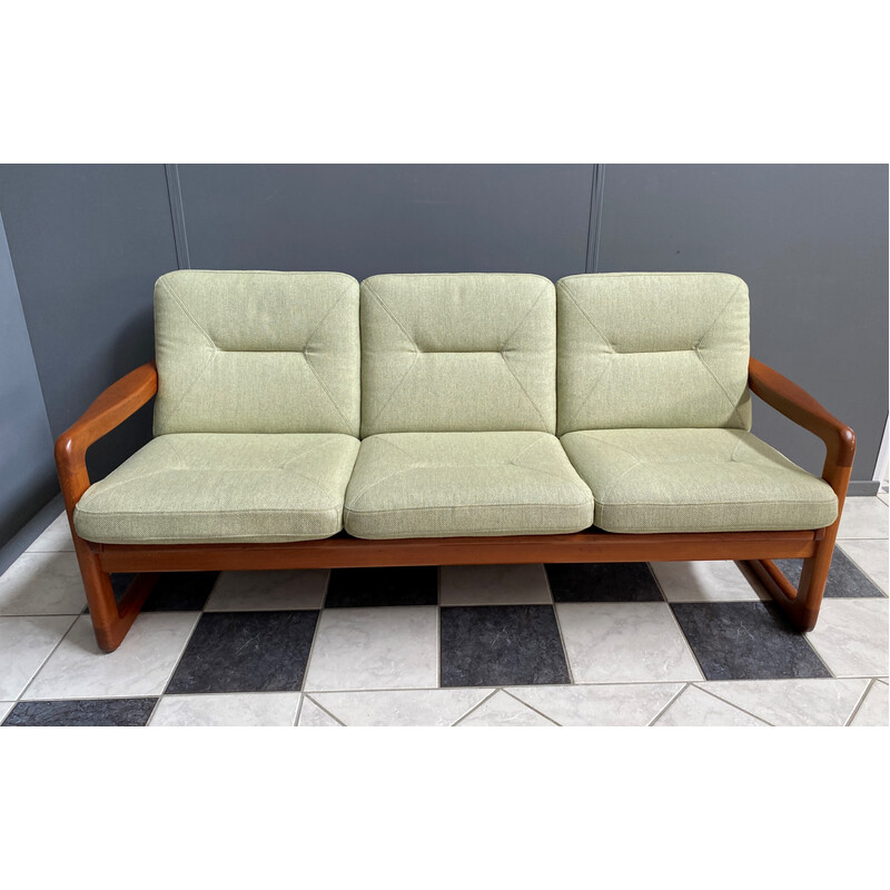 Vintage 3 seater teak sofa by Holstebro, Denmark 1960