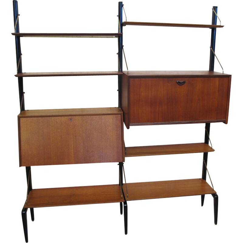 Mid-Century Modular Wall Unit by Louis van Teeffelen for Wébé - 1950s