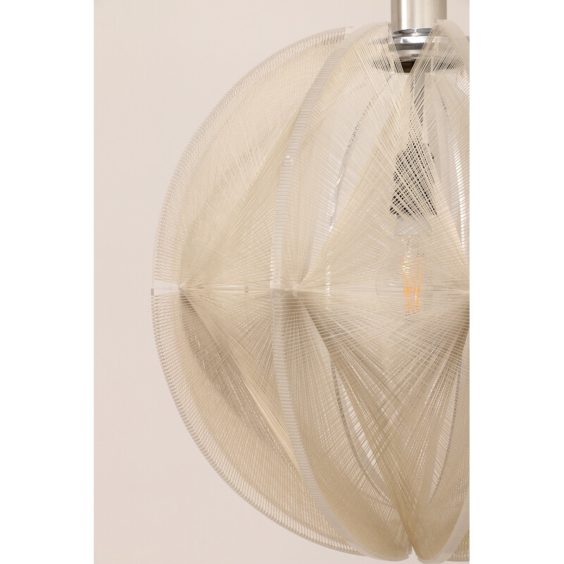 Vintage nylon wire Swag pendant lamp by Paul Secon for Sompex, Germany 1960