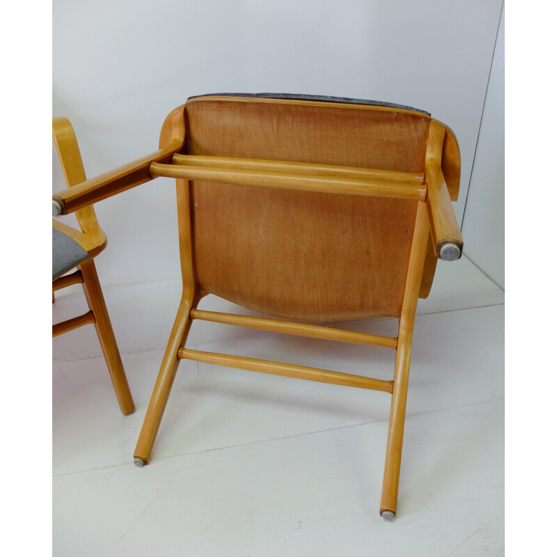 Coppia di poltrone vintage Ax Chair di Peter Hvidt e Orla Molgaard per Fritz Hansen, Danimarca 1960