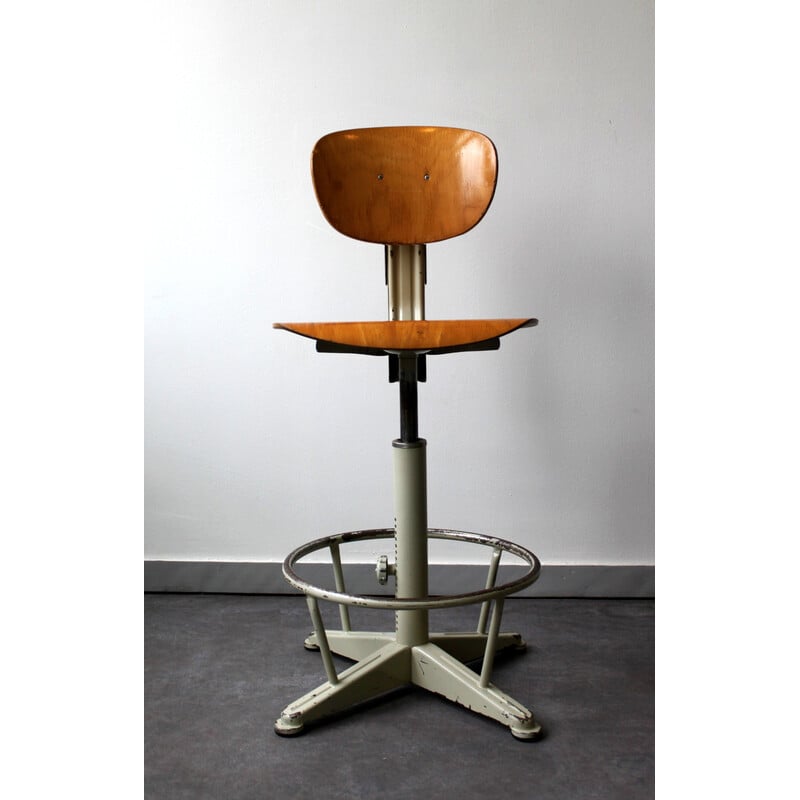 Chaise d'architecte réglable vintage par Studio Brevets, 1960
