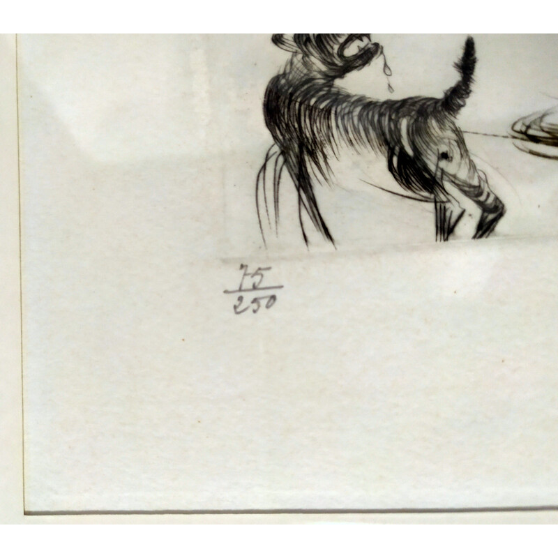 Composición vintage de Salvador Dalì, 1971
