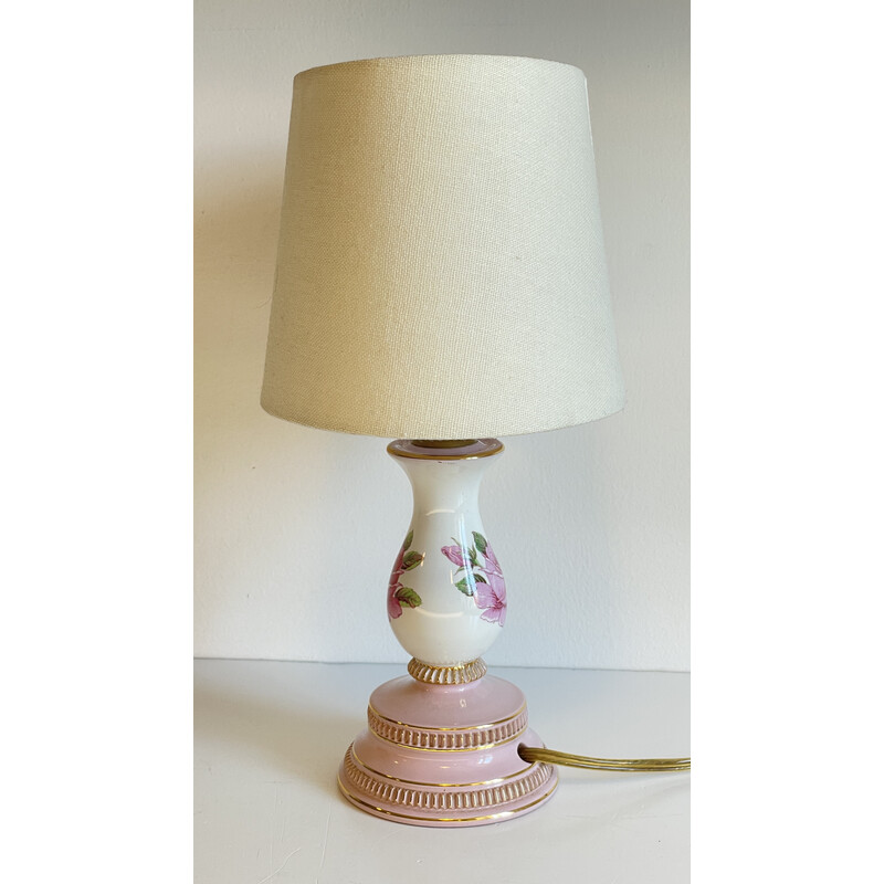 Vintage porseleinen rozenlamp, Italië 1960