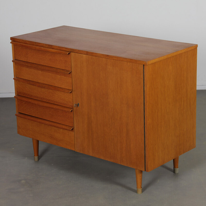 Vintage wooden chest of drawers by Drevozpracujici podnik, 1960