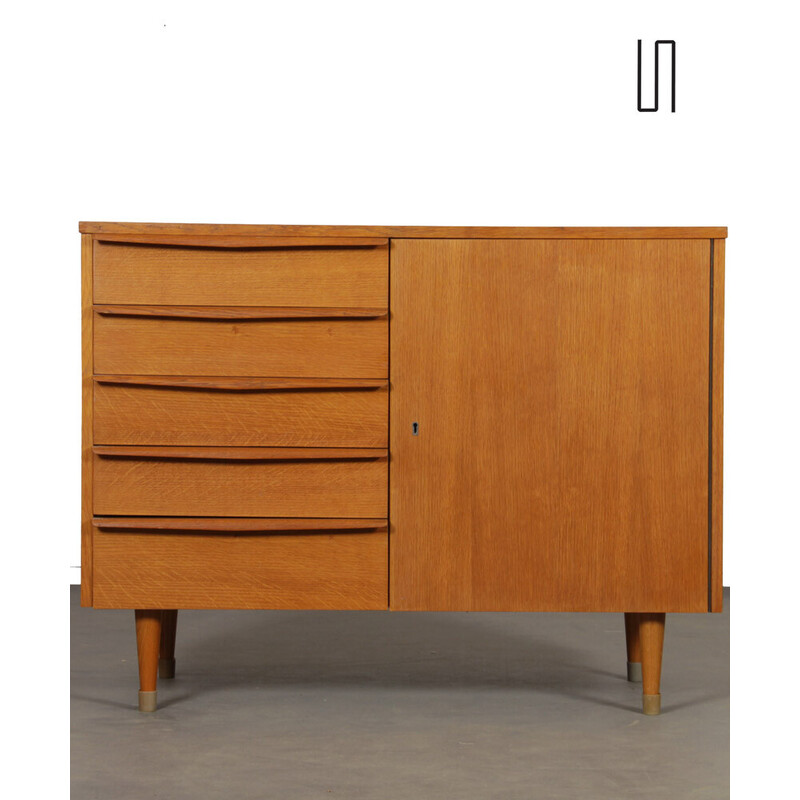 Vintage wooden chest of drawers by Drevozpracujici podnik, 1960