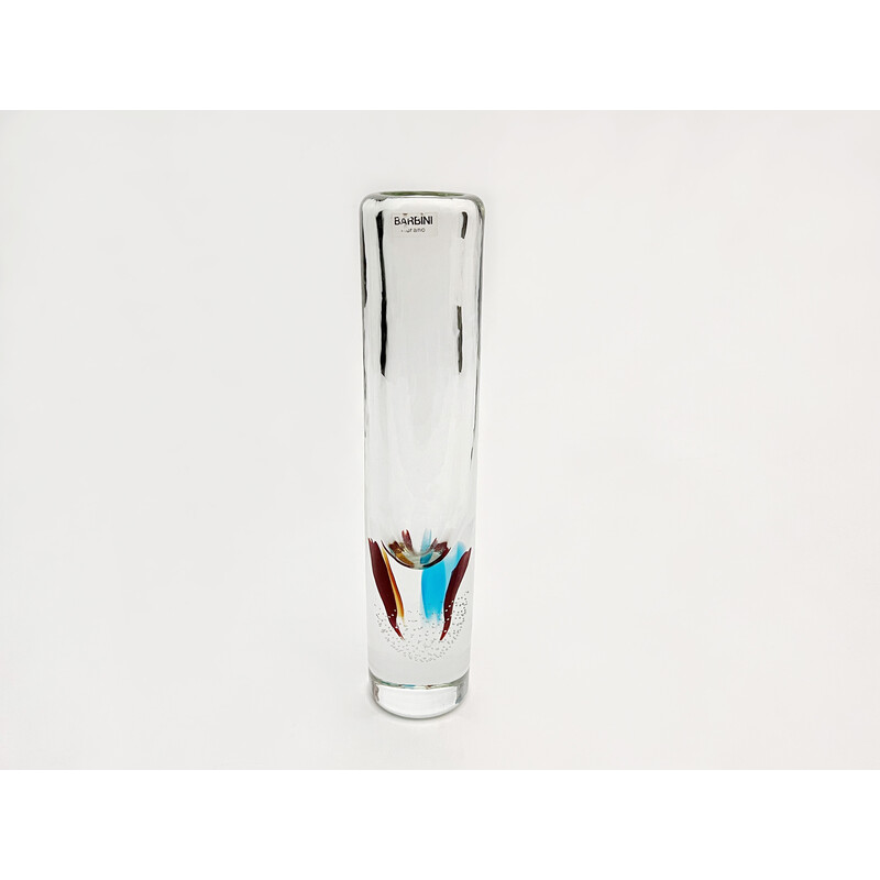Vintage Murano glass vase Sommerso by Alfredo Barbini