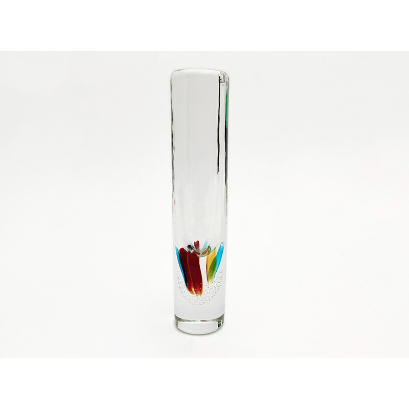 Vase vintage en verre de Murano Sommerso par Alfredo Barbini
