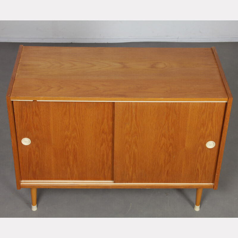 Vintage oakwood chest of drawers by Zapadoslovenske Nabytkarske Zavody, Czechoslovakia 1960