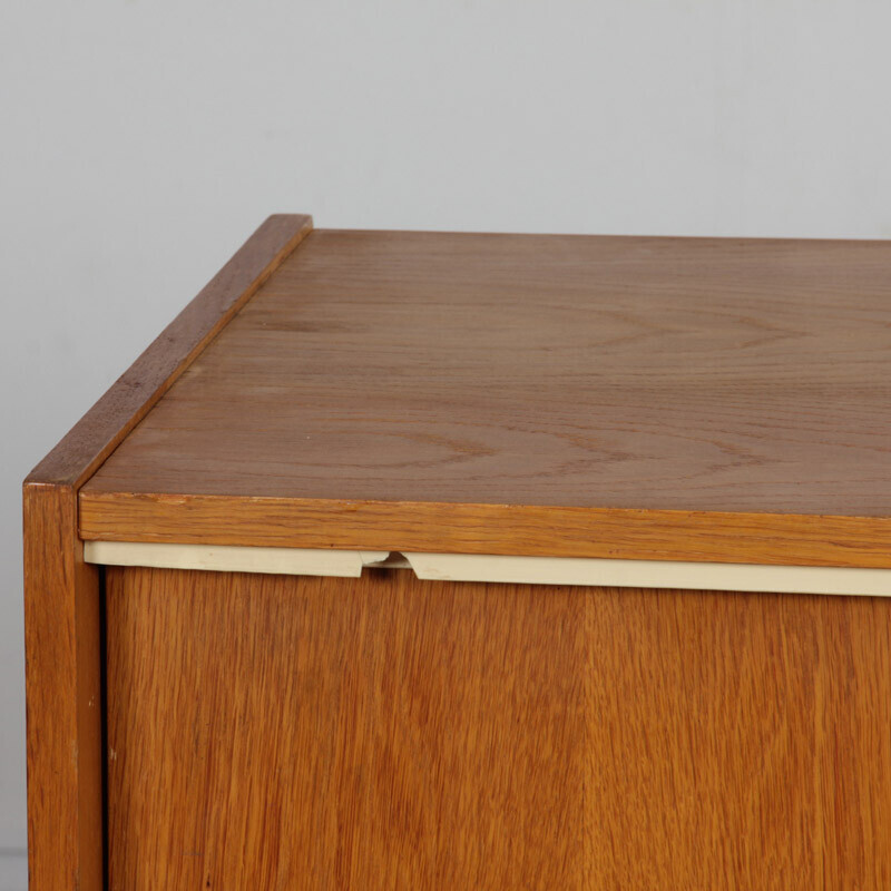 Vintage oakwood chest of drawers by Zapadoslovenske Nabytkarske Zavody, Czechoslovakia 1960