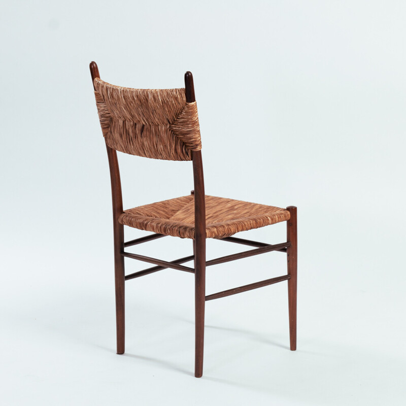 Set van 6 vintage stoelen van Guido Chiappe voor Chiavari, Italië 1950