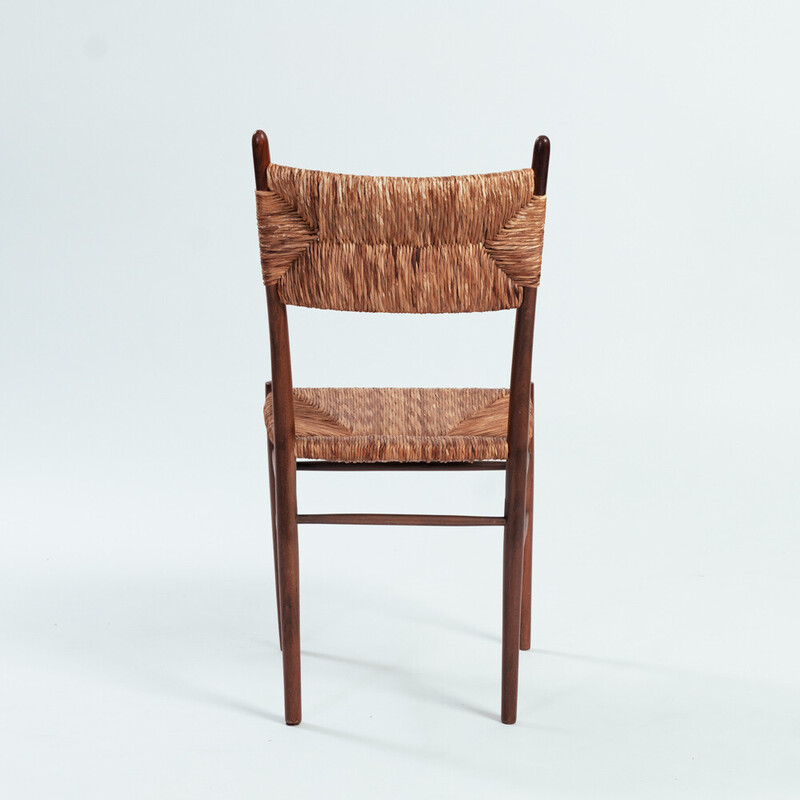 Conjunto de 6 cadeiras vintage de Guido Chiappe para Chiavari, Itália 1950