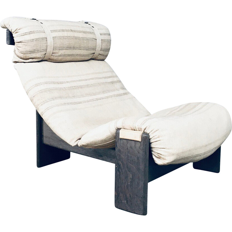 Midden-eeuwse driepoot Sling fauteuil van Durlet, België 1960-1970