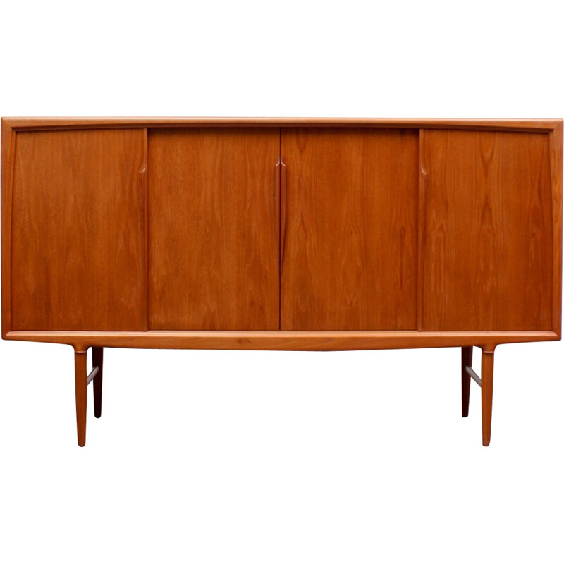 Highboard in teak by Gunni Omann for Odder Møbler - 1960s