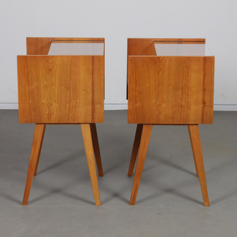 Pair of vintage night stands by Zapadoslovenske Nabytkarske Zavody, 1960