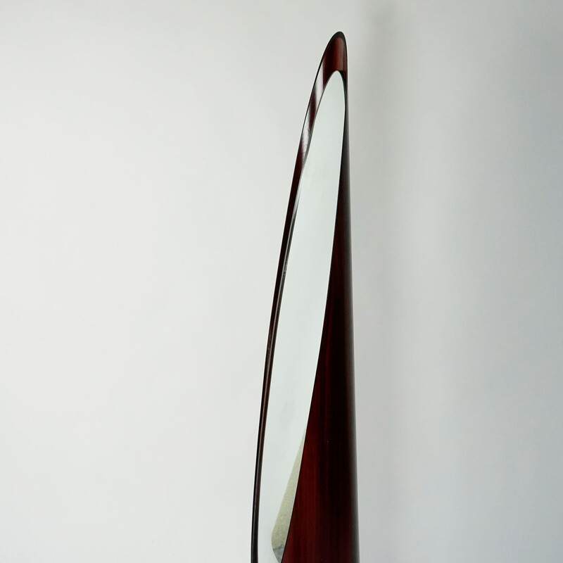 Vintage Italian floor mirror by Rodolfo Bonetto for Bonetto Italia, 1970s