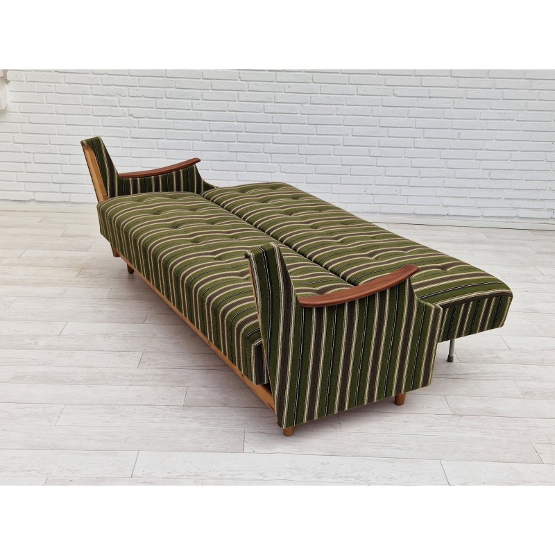 Dänisches 3-Sitzer-Schlafsofa, 1960er Jahre, gefaltet