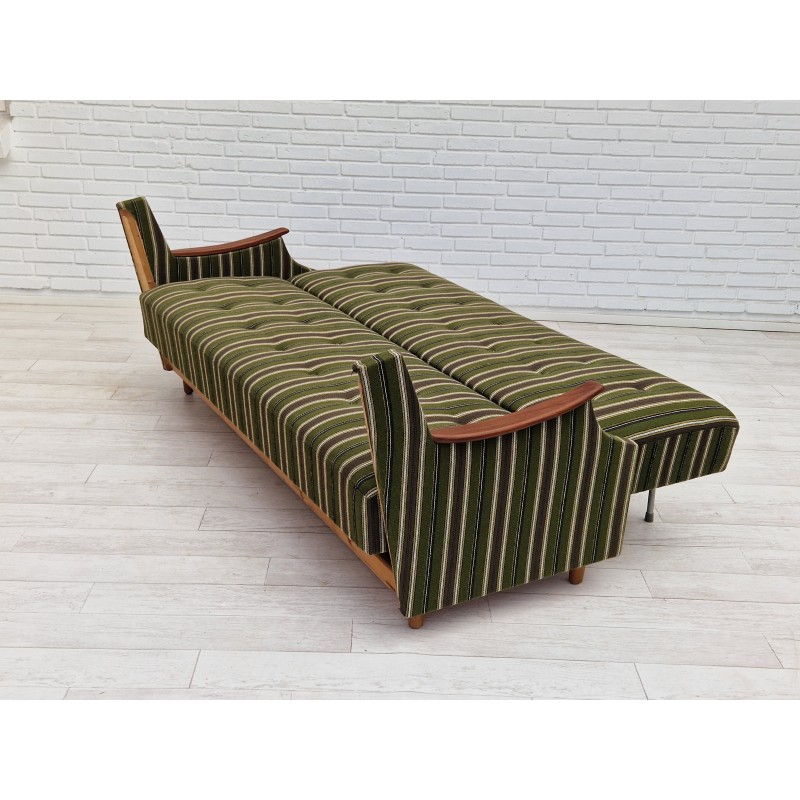 Vintage Danish 3 seater folded sleeping sofa, 1960s