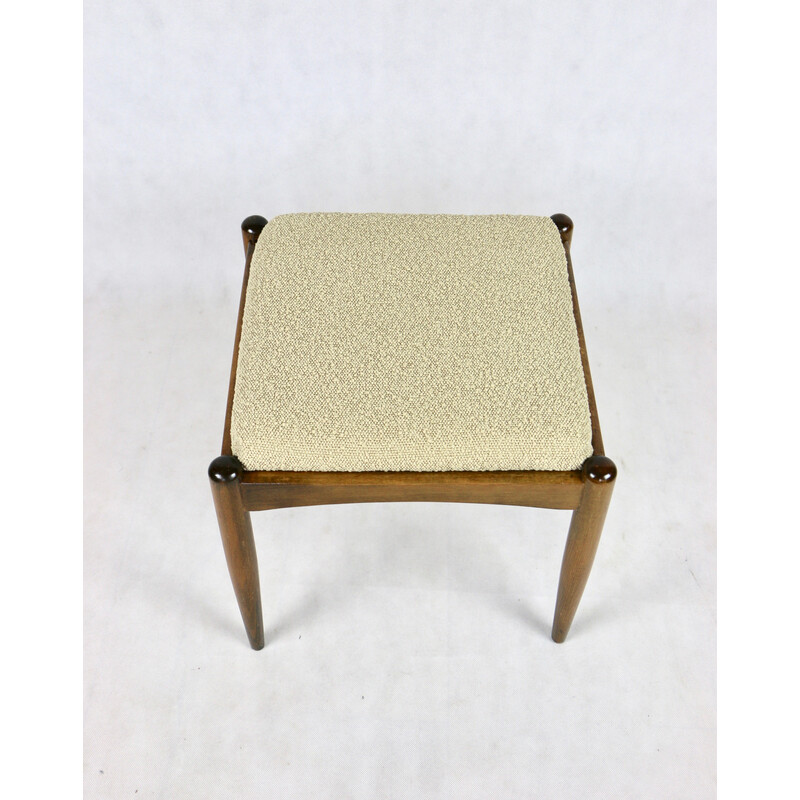 Vintage beige stool by Homa, 1970s