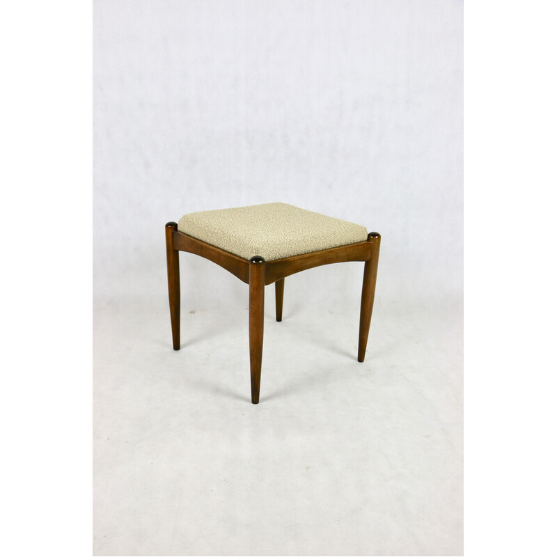 Vintage beige stool by Homa, 1970s