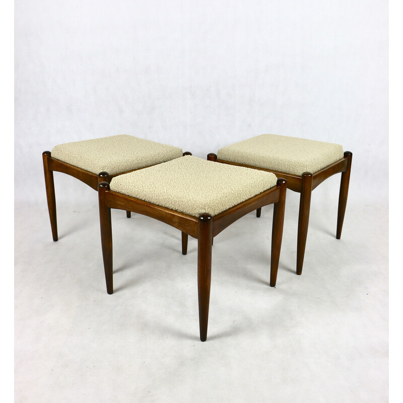 Vintage beige stool by Homa, 1970s