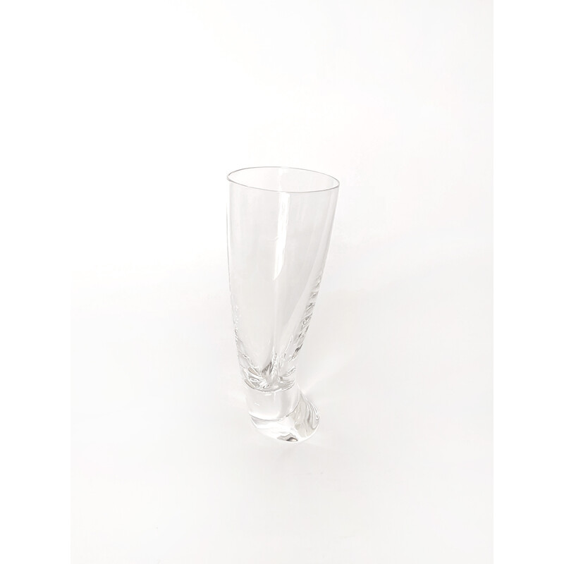 Set di 6 bicchieri da whisky vintage 'Touch Glass' di Angelo Mangiarotti per Cristalleria Colle, 1991