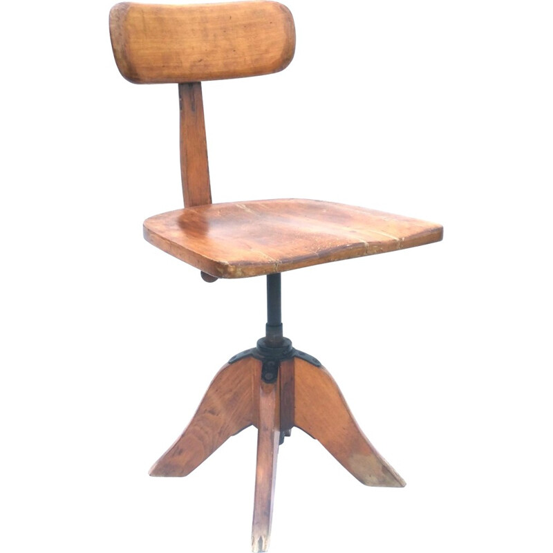 Albert Stoll Federdreh desk chair - 1940s