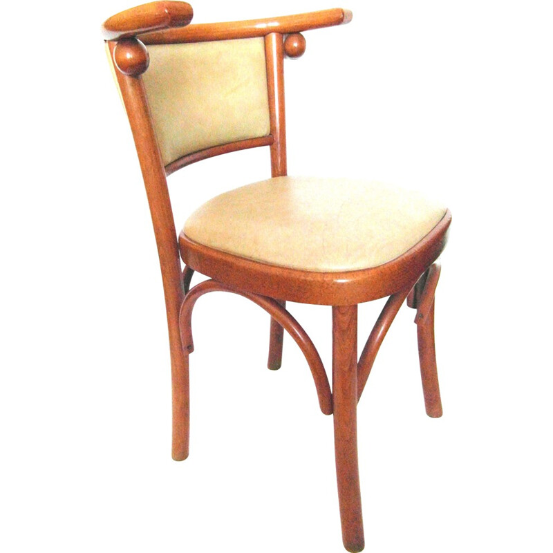 Fauteuil vintage en hêtre massif par Joseff Hoffmann - 1960