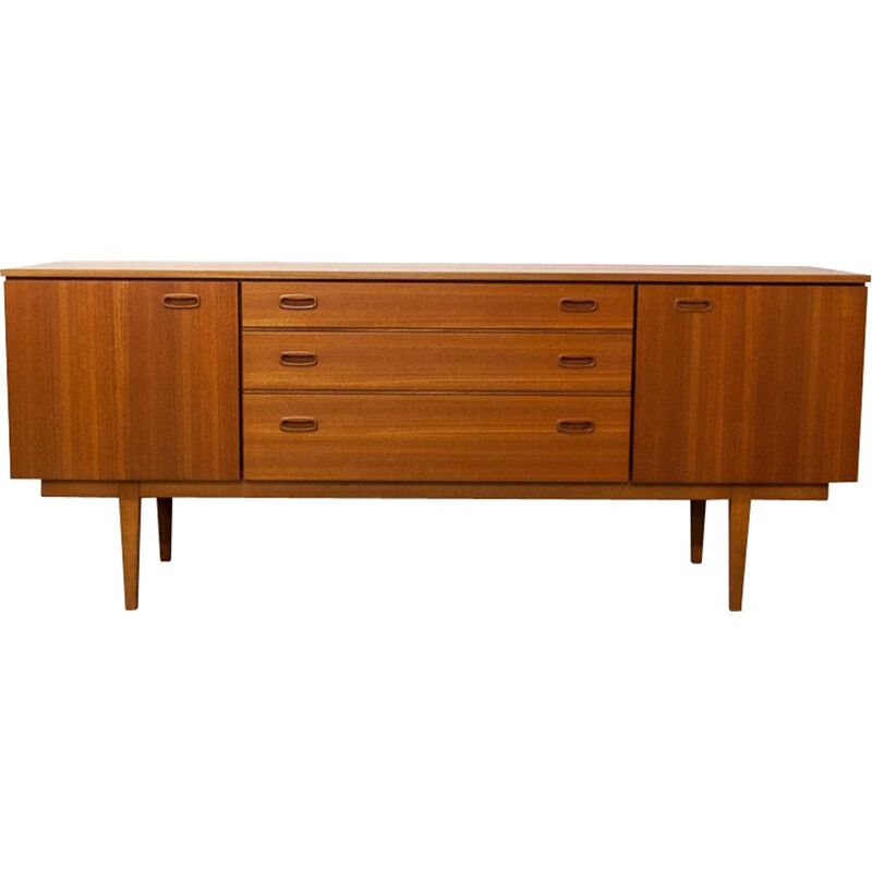 Scandinavian clear teak sideboard - 1960s