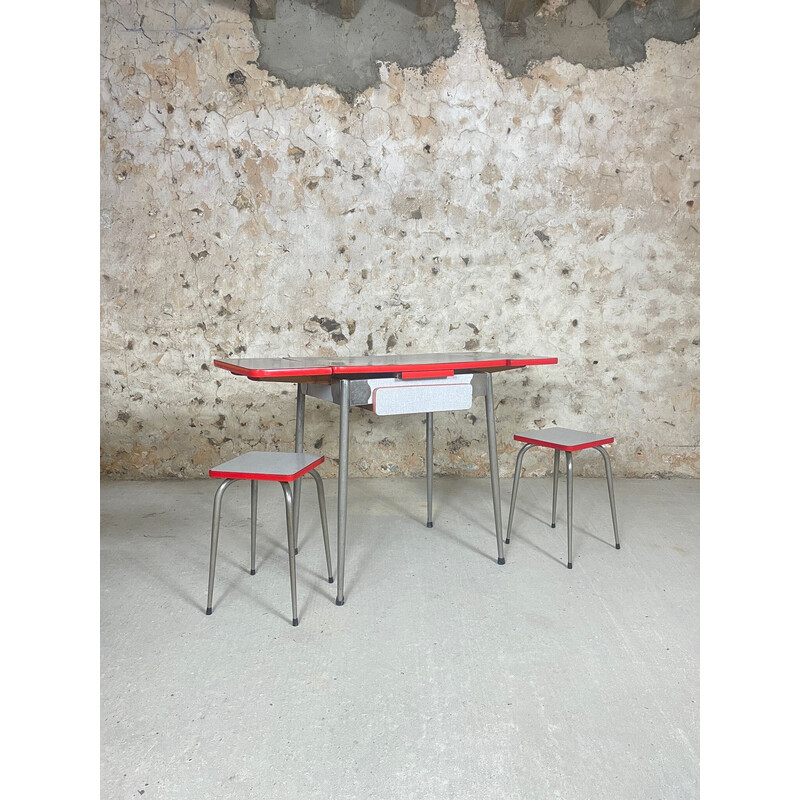 Set da pranzo vintage in formica di Mdj, 1960