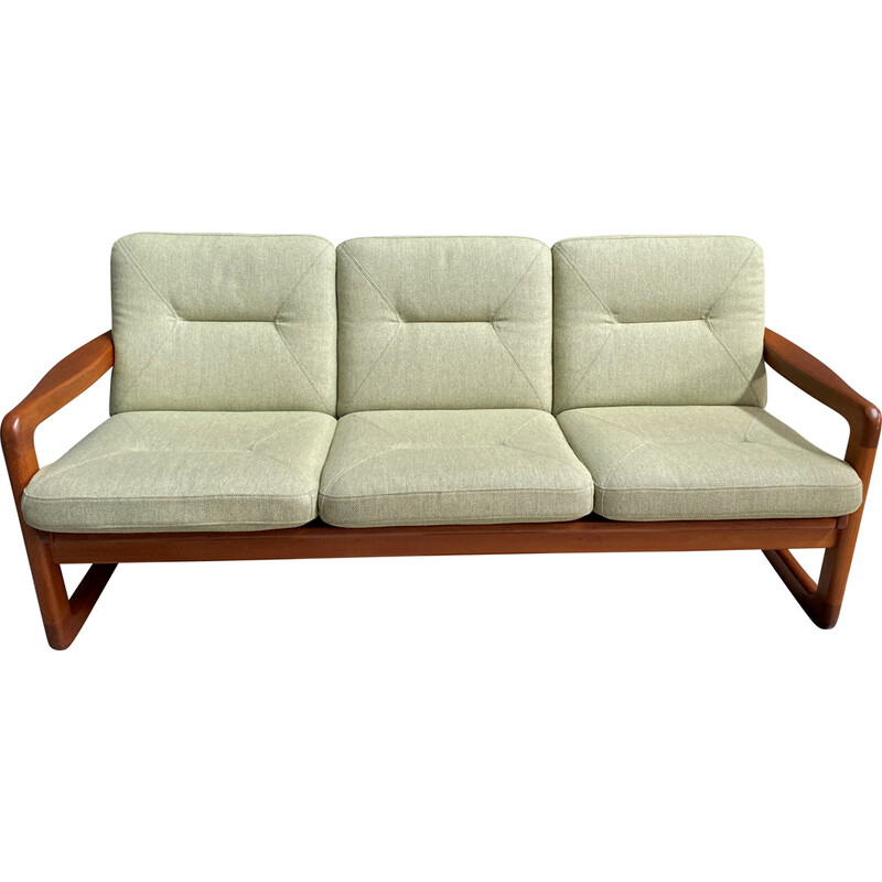 Vintage 3 seater teak sofa by Holstebro, Denmark 1960