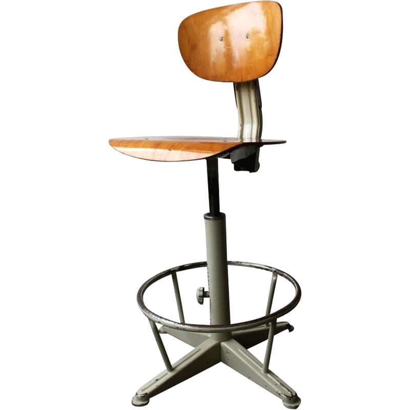 Chaise d'architecte réglable vintage par Studio Brevets, 1960