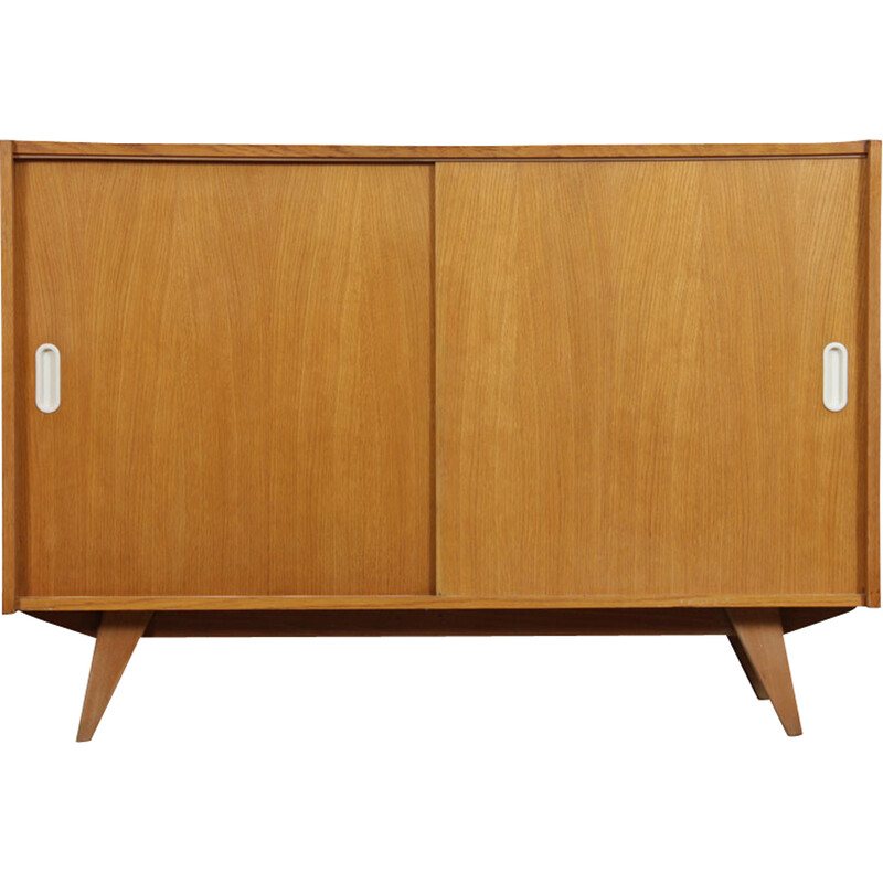 Vintage oakwood chest of drawers model U-452 by Jiroutek for Interier Praha, 1960