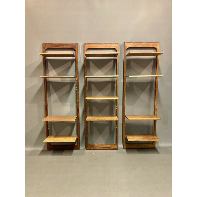 Lot de 3 étagères modulables scandinave vintage, 1960