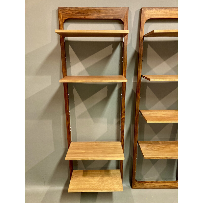 Set of 3 vintage Scandinavian modular shelves, 1960