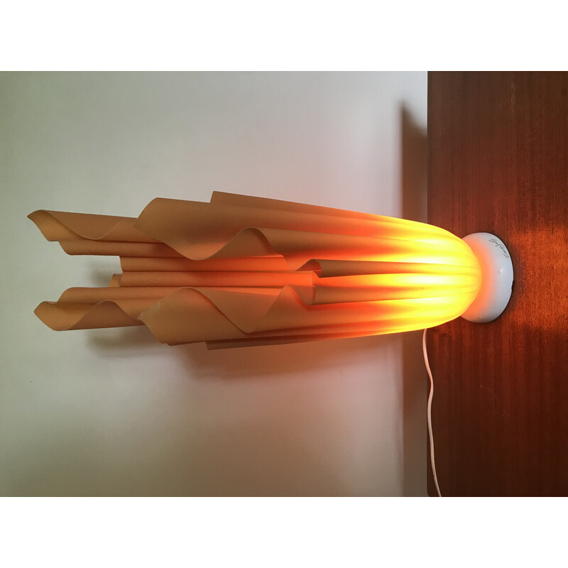 Vintage Athena orange lamp by Georgia Jacob, 1970