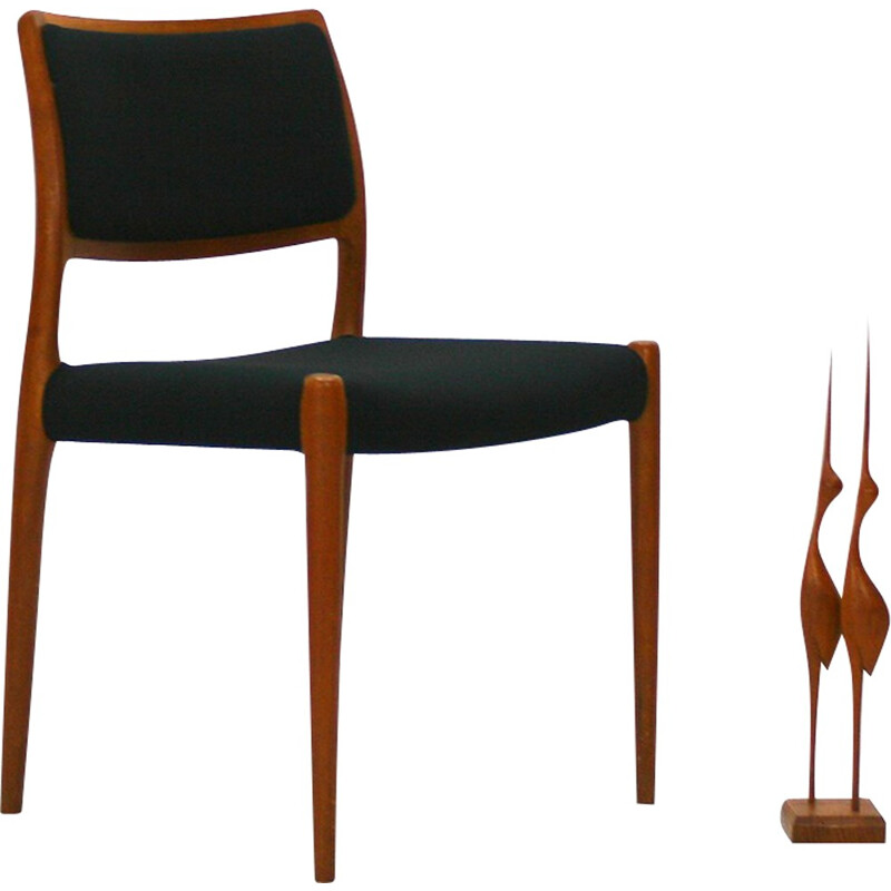 N.O. Møller Model 80 teak chair - 1960s