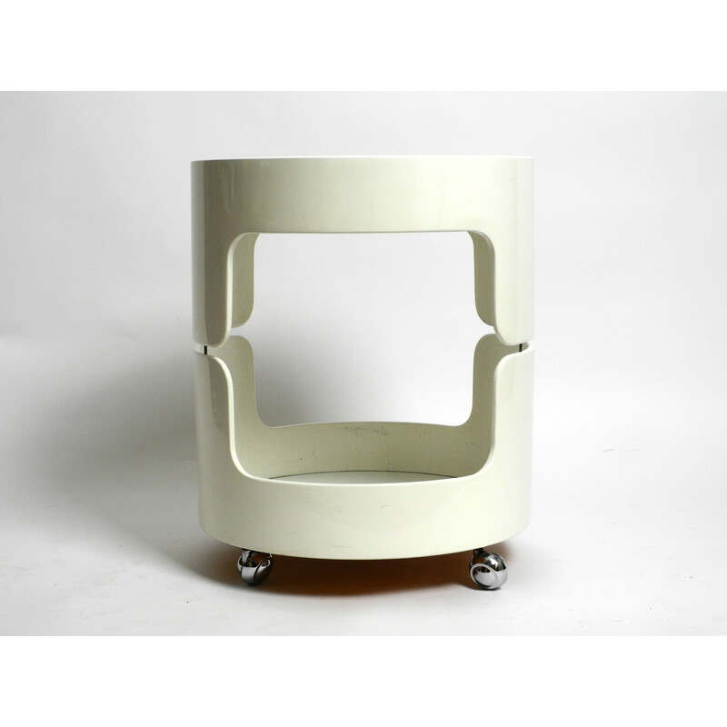 Vintage smoked glass side table by OPAL Möbel, 1970