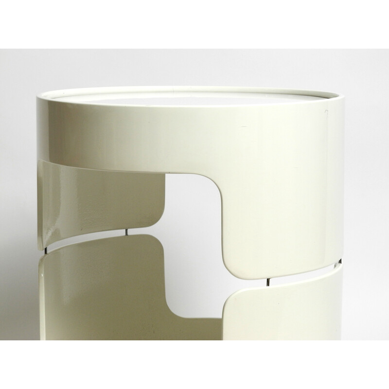 Vintage smoked glass side table by OPAL Möbel, 1970