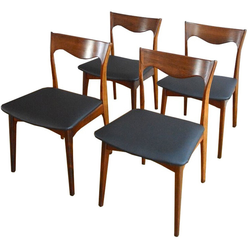 Set of 4 scandinavian chairs - 1960s