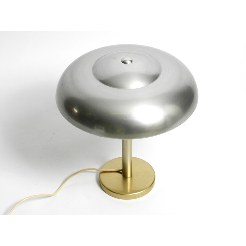 Vintage table lamp in polished solid aluminum by WMF Ikora, Germany 1930