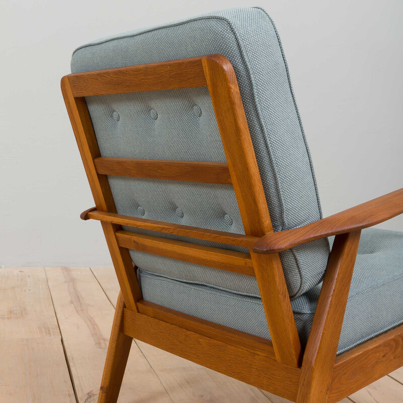 Pair of vintage teak and oakwood armchairs by Hans Wegner, Denmark 1960