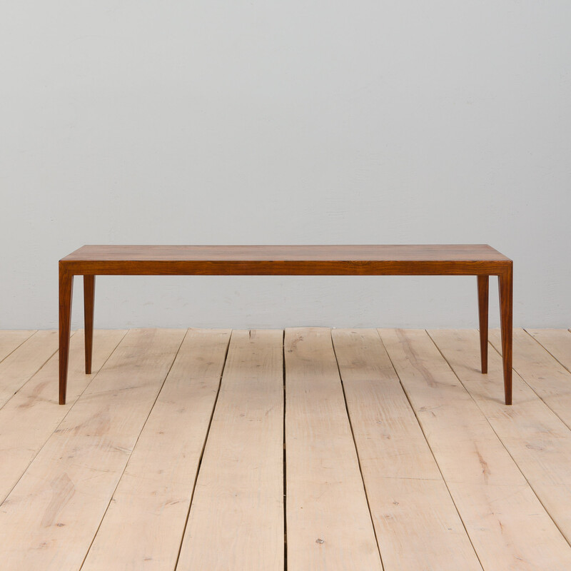 Danish mid century rosewood coffee table by Severin Hansen for Haslev, 1960s