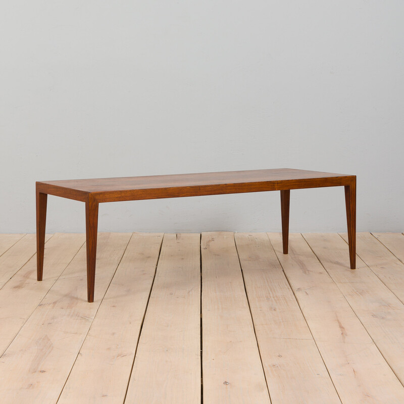 Danish mid century rosewood coffee table by Severin Hansen for Haslev, 1960s