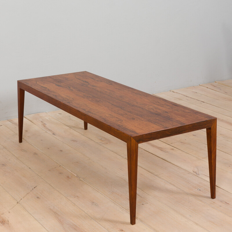 Danish mid century rosewood coffee table by Severin Hansen for Haslev, 1960s